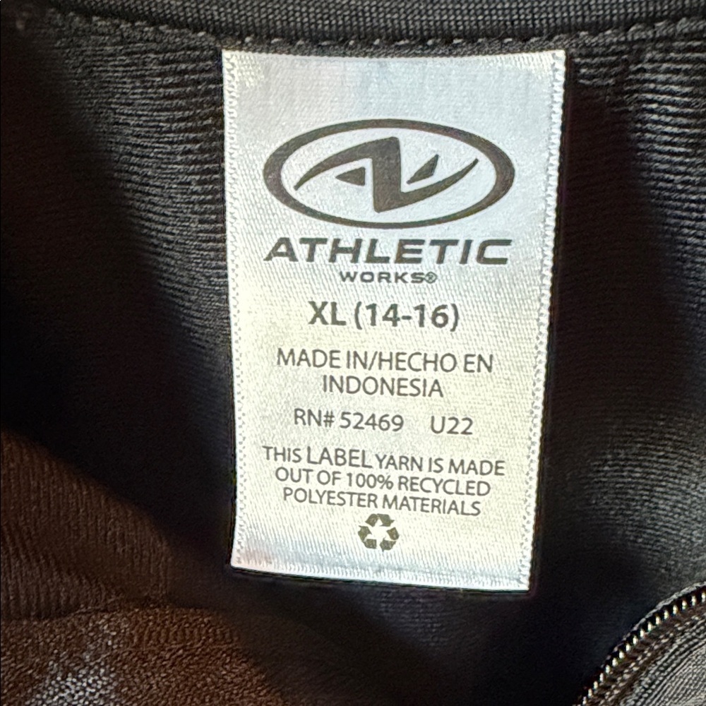 Girls XL Athletic Works Black Jacket - Picture 2 of 3